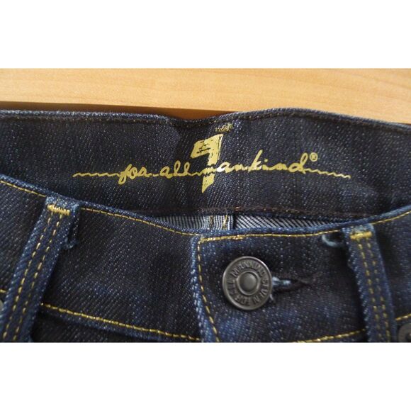 7 For All Mankind Dark Wash Straight Leg Gold Digger Jean - 26 - Picture 5 of 7